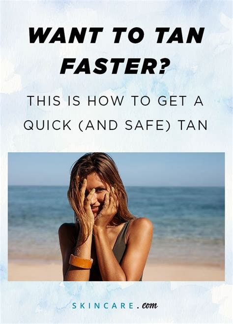 how to tan quickly